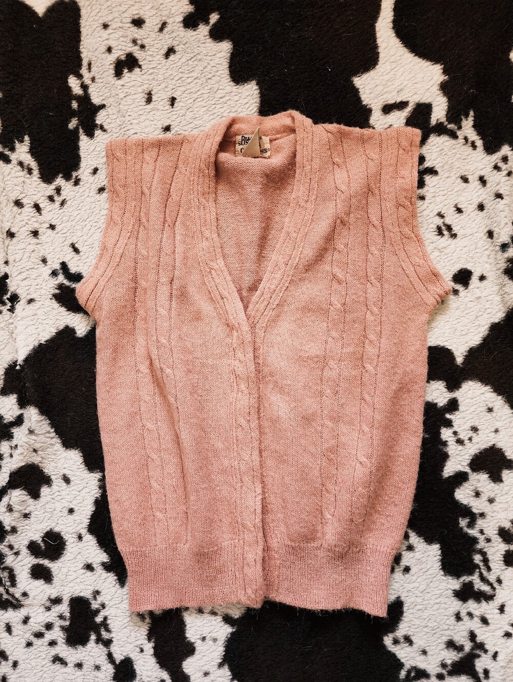 WOMEN'S 80'S VESTTOP - PINK ROSE